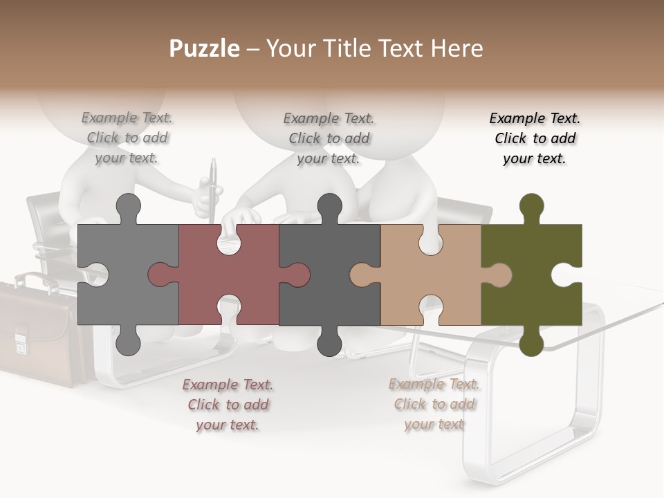 A Group Of People Sitting At A Table With A Laptop PowerPoint Template