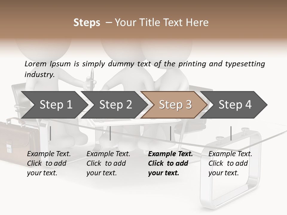 A Group Of People Sitting At A Table With A Laptop PowerPoint Template