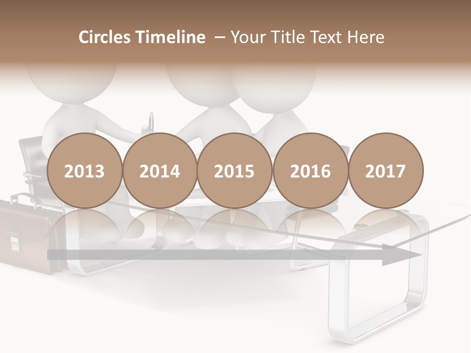 A Group Of People Sitting At A Table With A Laptop PowerPoint Template