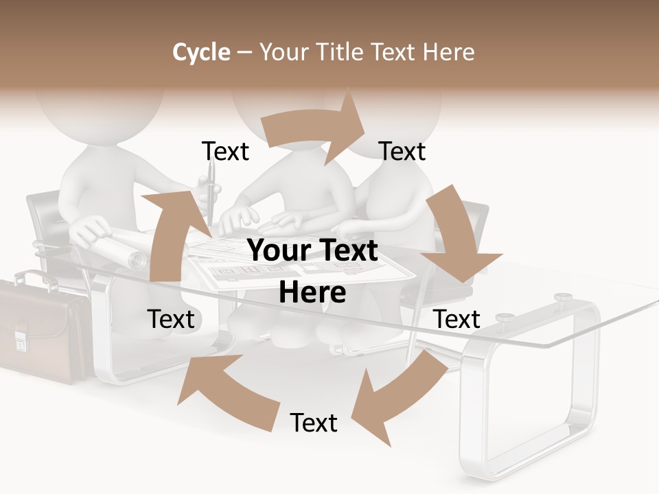 A Group Of People Sitting At A Table With A Laptop PowerPoint Template