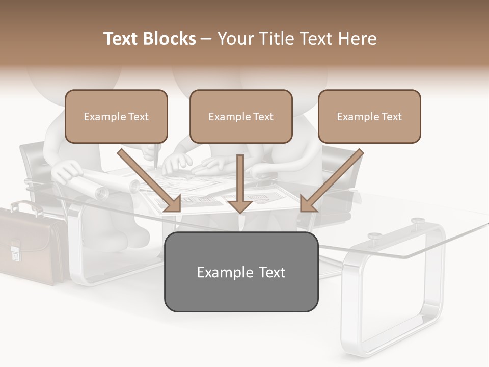 A Group Of People Sitting At A Table With A Laptop PowerPoint Template