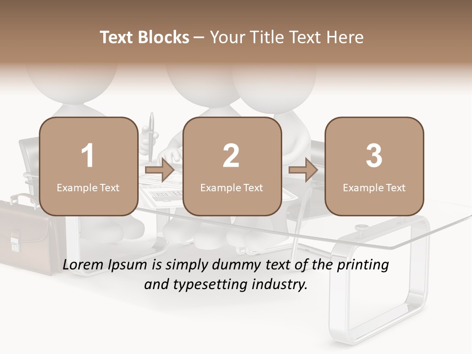 A Group Of People Sitting At A Table With A Laptop PowerPoint Template