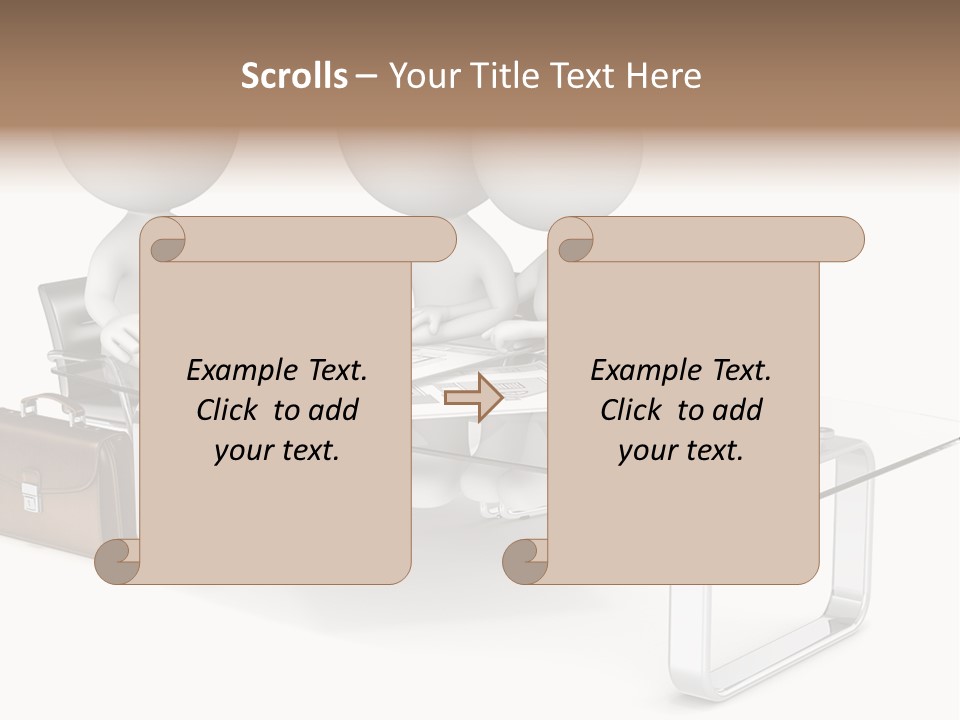 A Group Of People Sitting At A Table With A Laptop PowerPoint Template