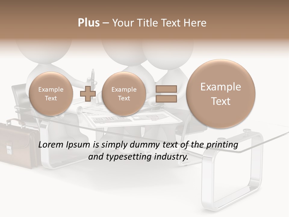 A Group Of People Sitting At A Table With A Laptop PowerPoint Template