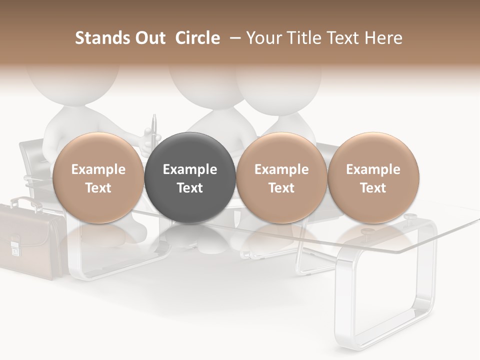 A Group Of People Sitting At A Table With A Laptop PowerPoint Template