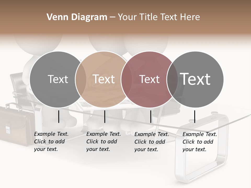 A Group Of People Sitting At A Table With A Laptop PowerPoint Template