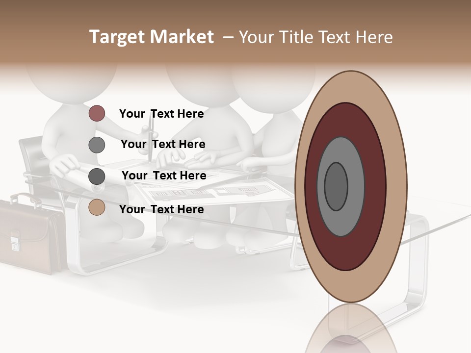 A Group Of People Sitting At A Table With A Laptop PowerPoint Template