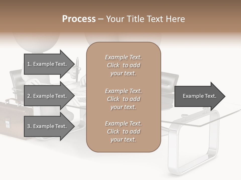A Group Of People Sitting At A Table With A Laptop PowerPoint Template