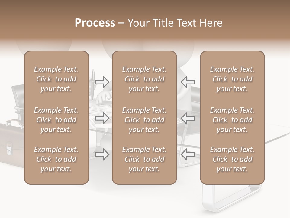 A Group Of People Sitting At A Table With A Laptop PowerPoint Template