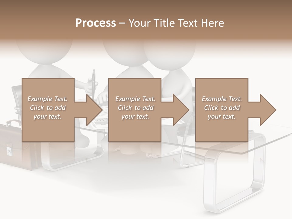 A Group Of People Sitting At A Table With A Laptop PowerPoint Template