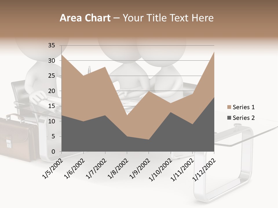 A Group Of People Sitting At A Table With A Laptop PowerPoint Template