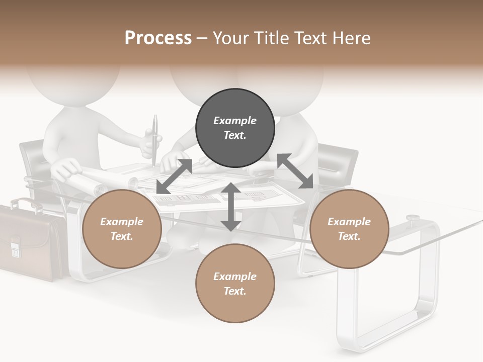 A Group Of People Sitting At A Table With A Laptop PowerPoint Template