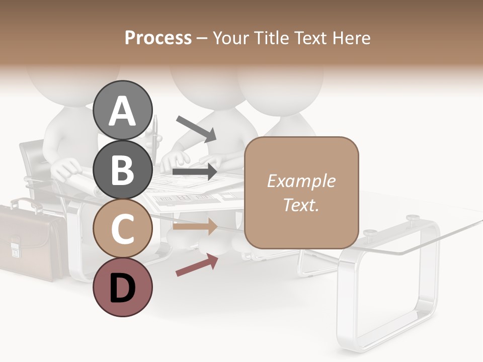 A Group Of People Sitting At A Table With A Laptop PowerPoint Template