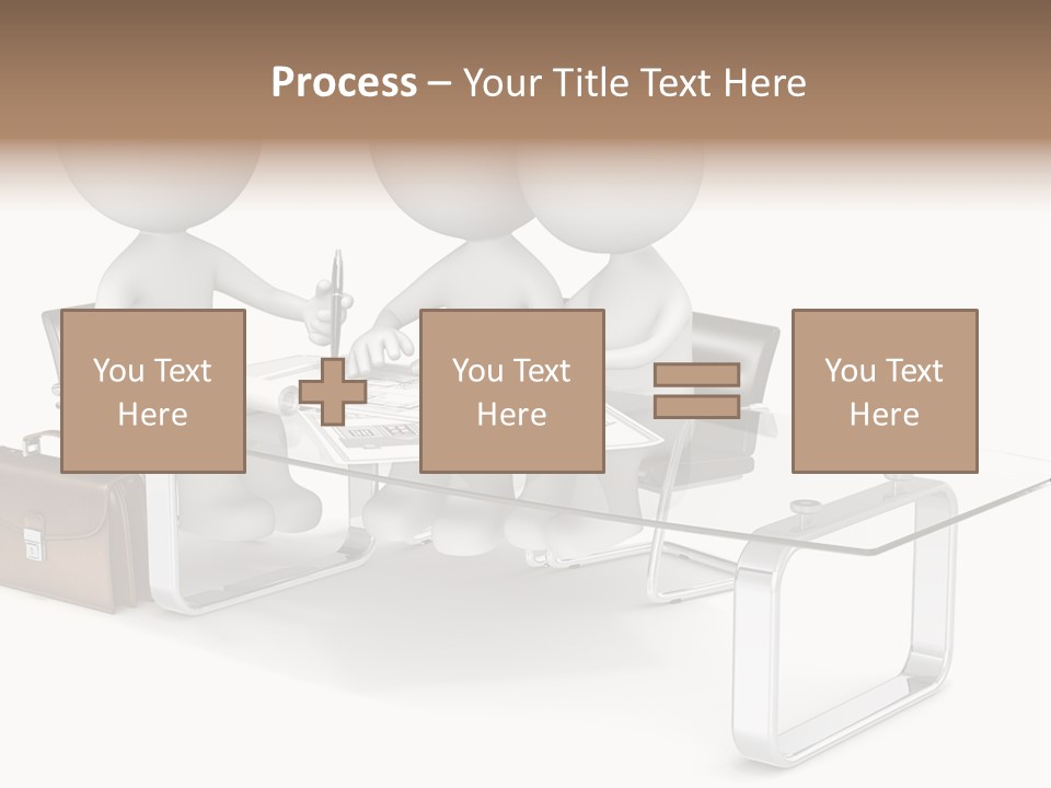A Group Of People Sitting At A Table With A Laptop PowerPoint Template