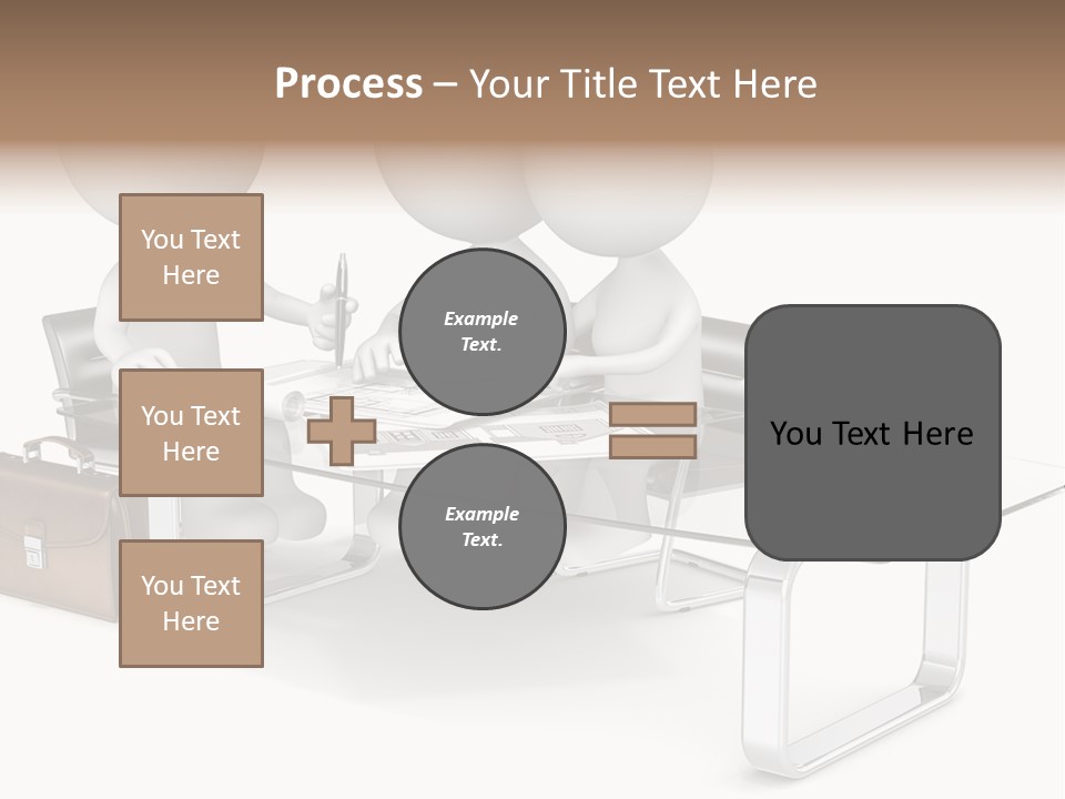 A Group Of People Sitting At A Table With A Laptop PowerPoint Template
