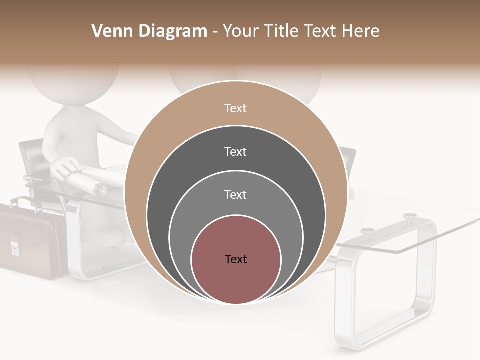A Group Of People Sitting At A Table With A Laptop PowerPoint Template