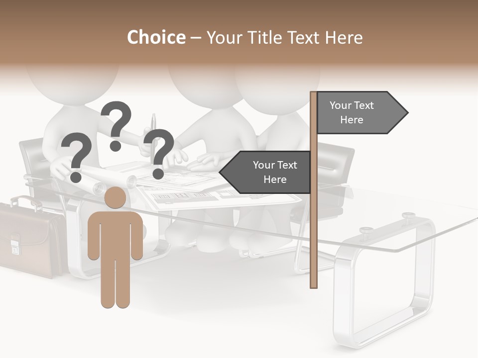 A Group Of People Sitting At A Table With A Laptop PowerPoint Template