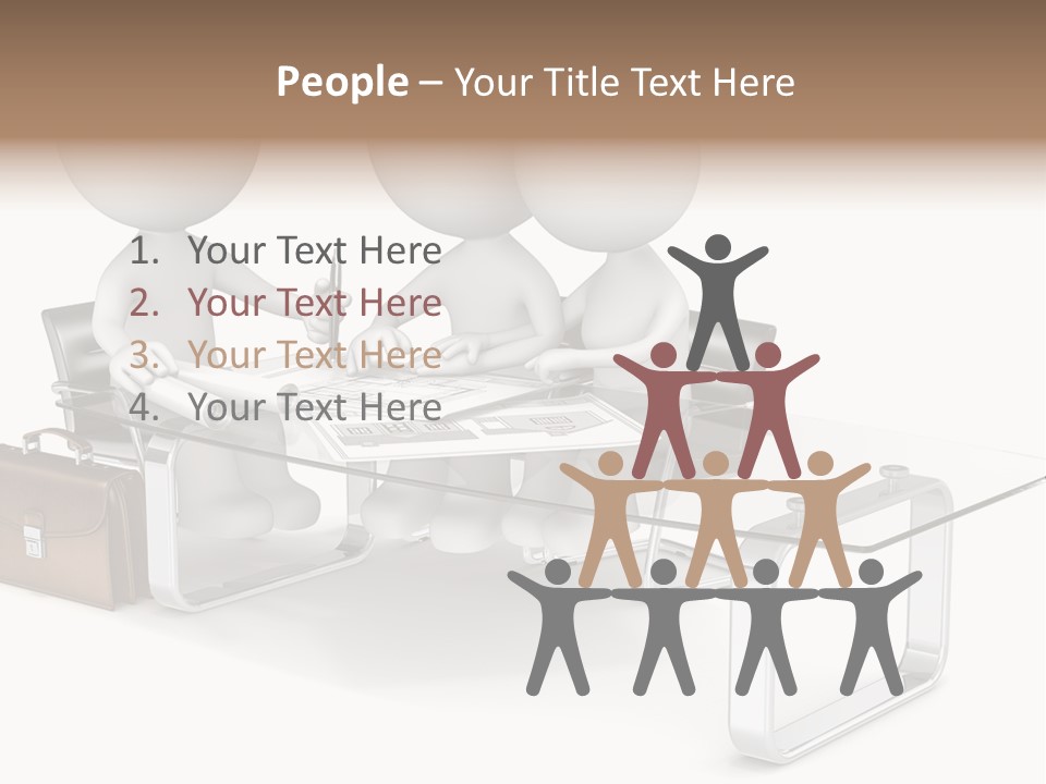 A Group Of People Sitting At A Table With A Laptop PowerPoint Template