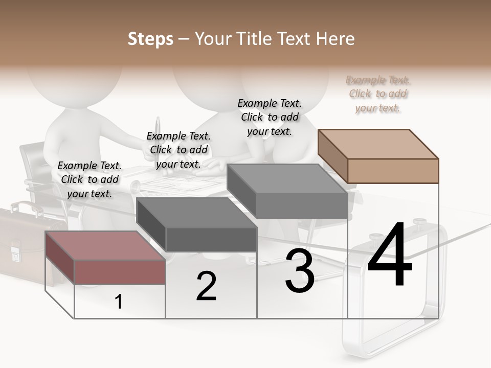 A Group Of People Sitting At A Table With A Laptop PowerPoint Template