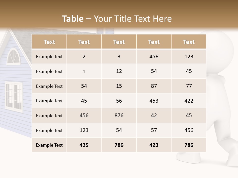 A Person Pushing A Cart With A House On It PowerPoint Template