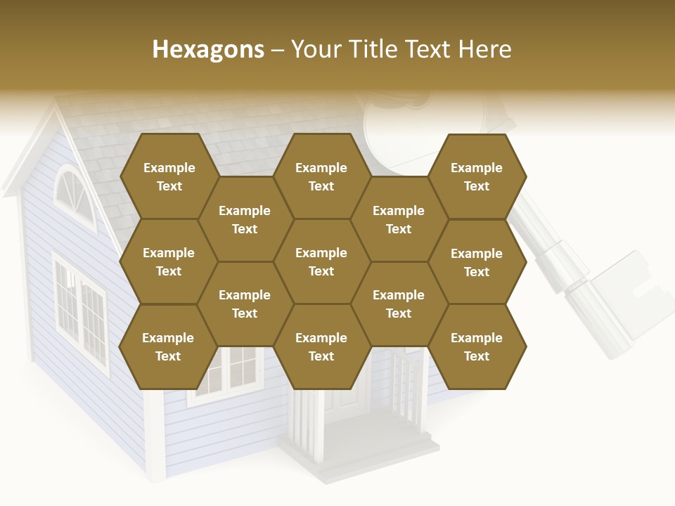 A House With A Key On Top Of It PowerPoint Template