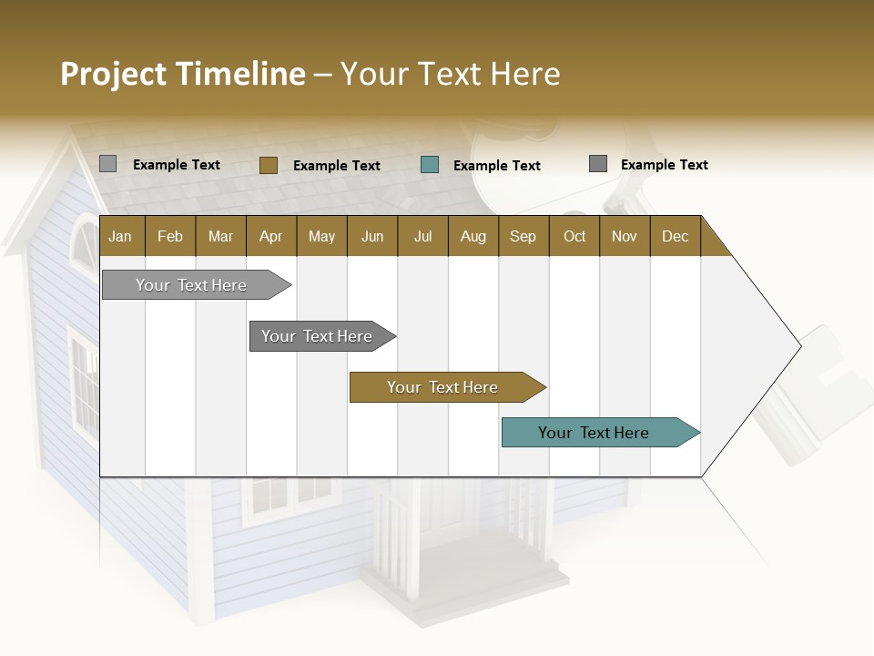 A House With A Key On Top Of It PowerPoint Template