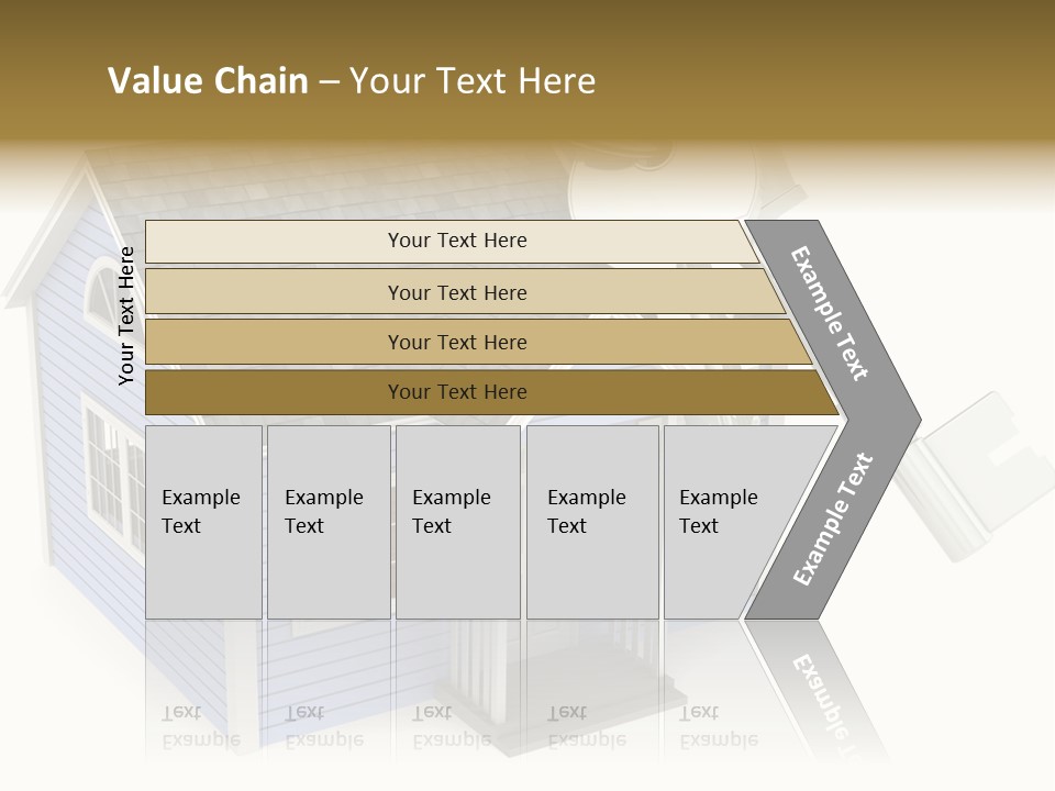 A House With A Key On Top Of It PowerPoint Template