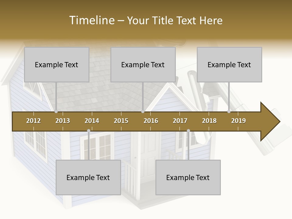 A House With A Key On Top Of It PowerPoint Template