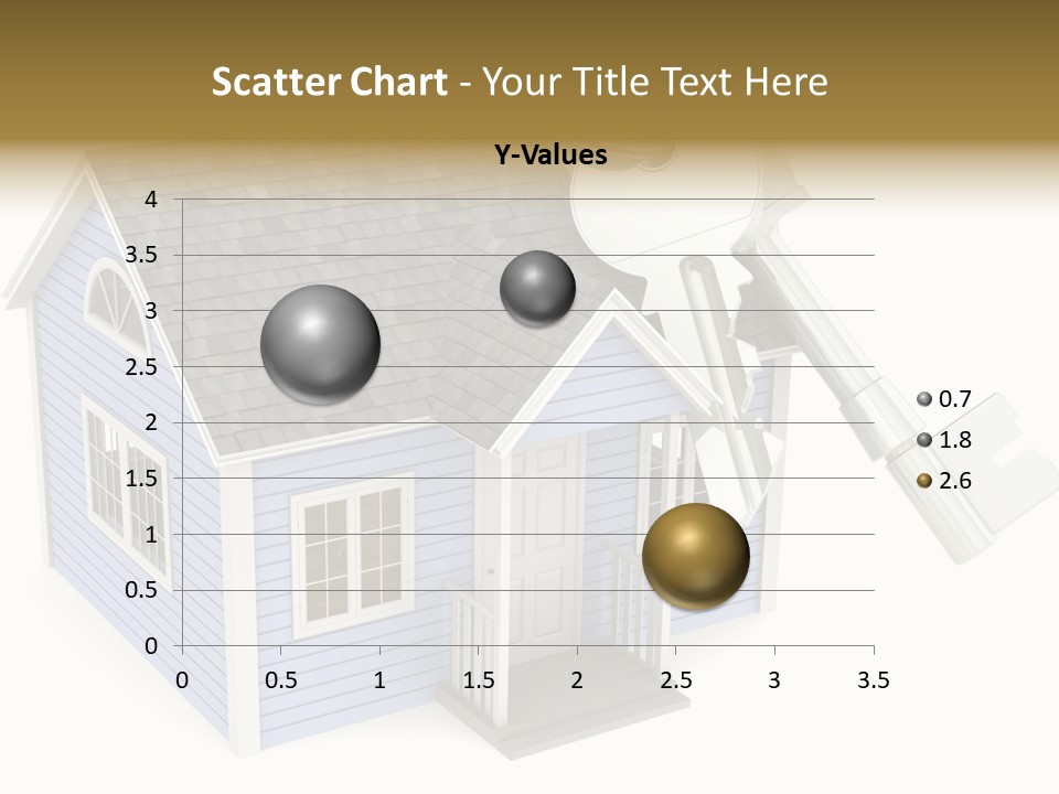 A House With A Key On Top Of It PowerPoint Template