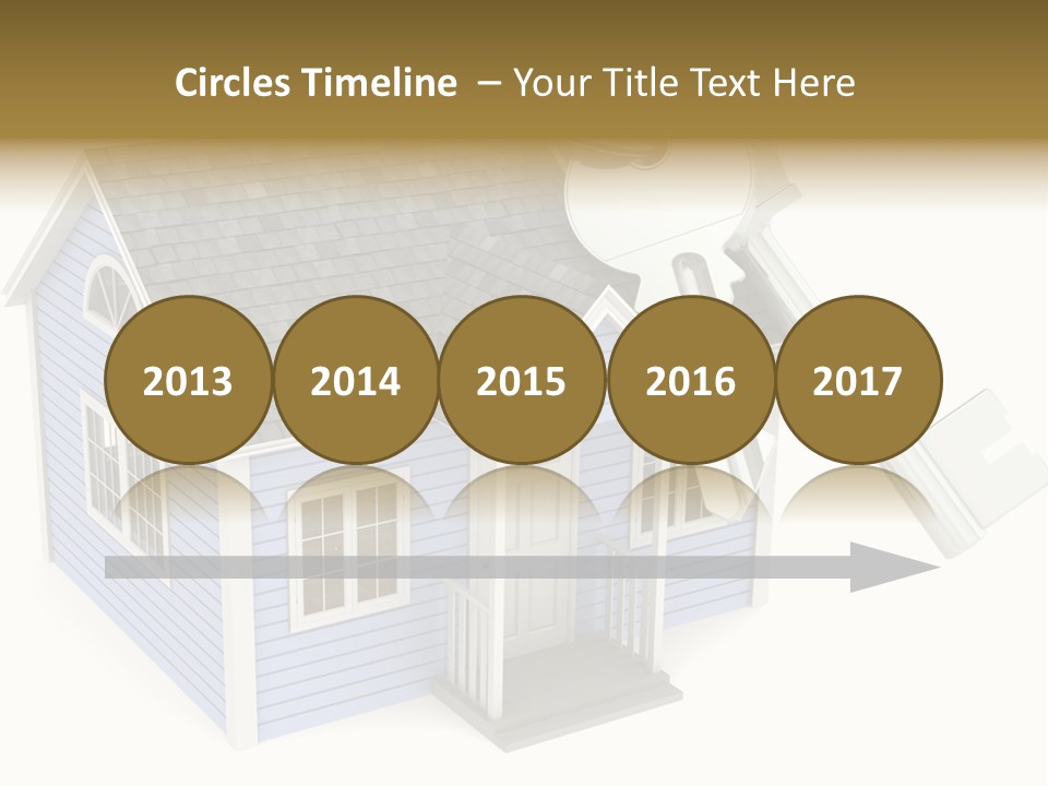 A House With A Key On Top Of It PowerPoint Template