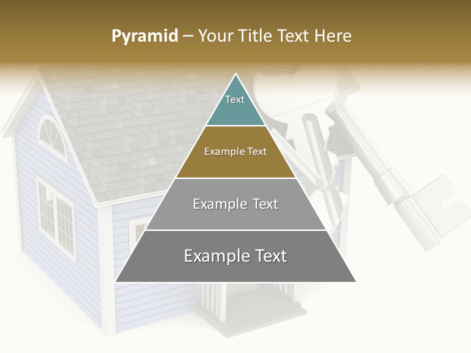 A House With A Key On Top Of It PowerPoint Template
