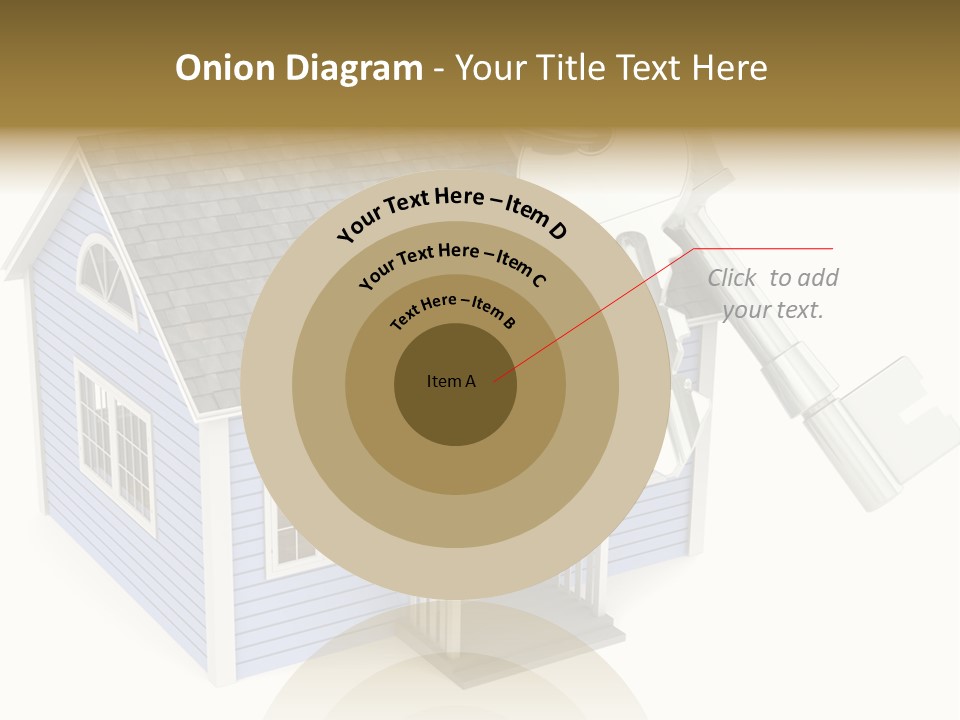 A House With A Key On Top Of It PowerPoint Template