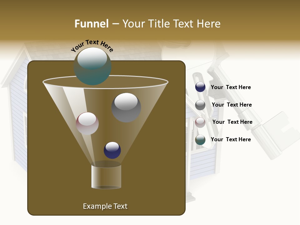 A House With A Key On Top Of It PowerPoint Template