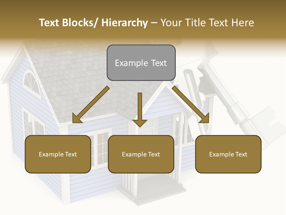 A House With A Key On Top Of It PowerPoint Template