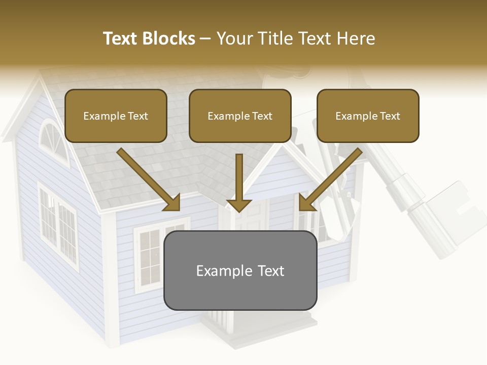 A House With A Key On Top Of It PowerPoint Template