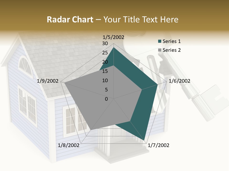 A House With A Key On Top Of It PowerPoint Template