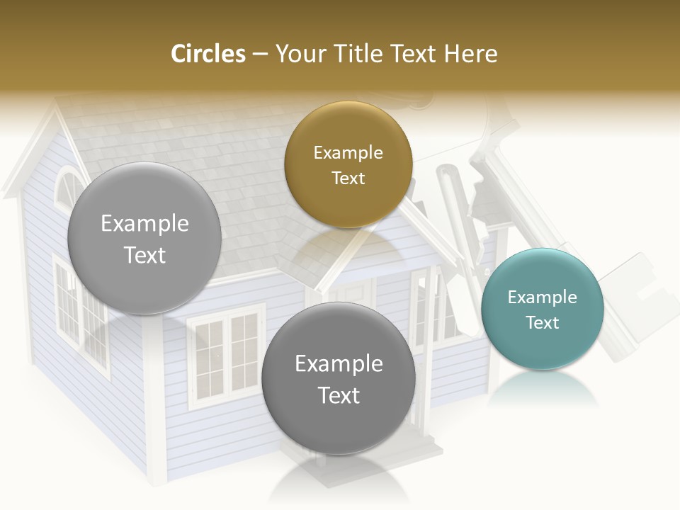 A House With A Key On Top Of It PowerPoint Template