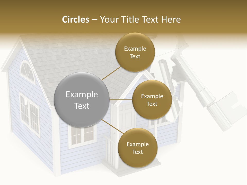 A House With A Key On Top Of It PowerPoint Template