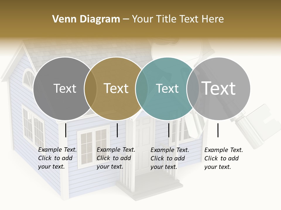 A House With A Key On Top Of It PowerPoint Template