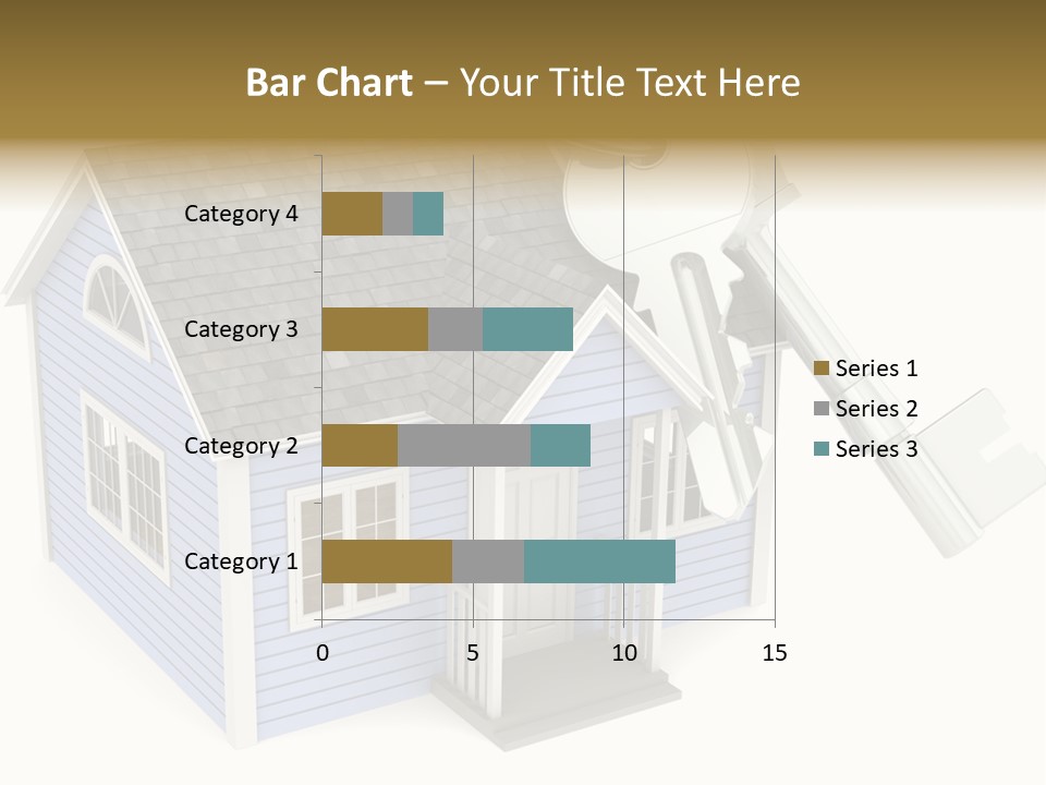 A House With A Key On Top Of It PowerPoint Template