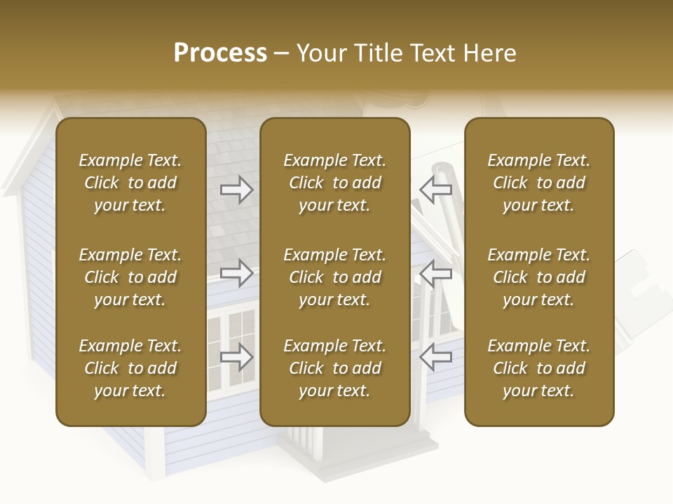 A House With A Key On Top Of It PowerPoint Template