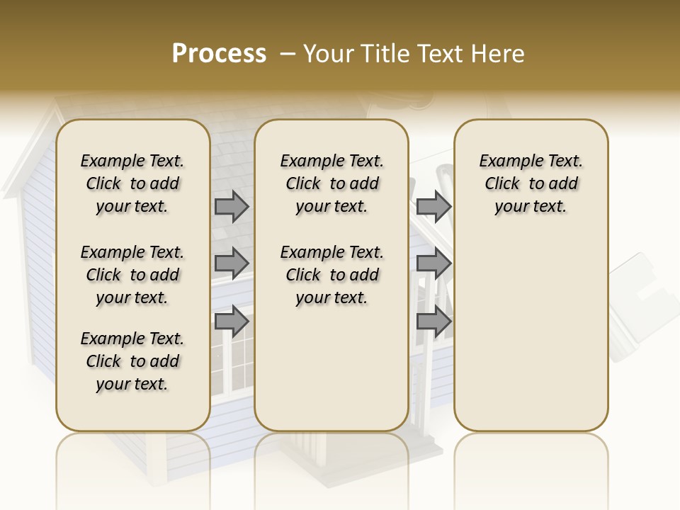 A House With A Key On Top Of It PowerPoint Template