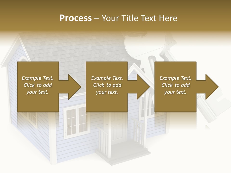 A House With A Key On Top Of It PowerPoint Template