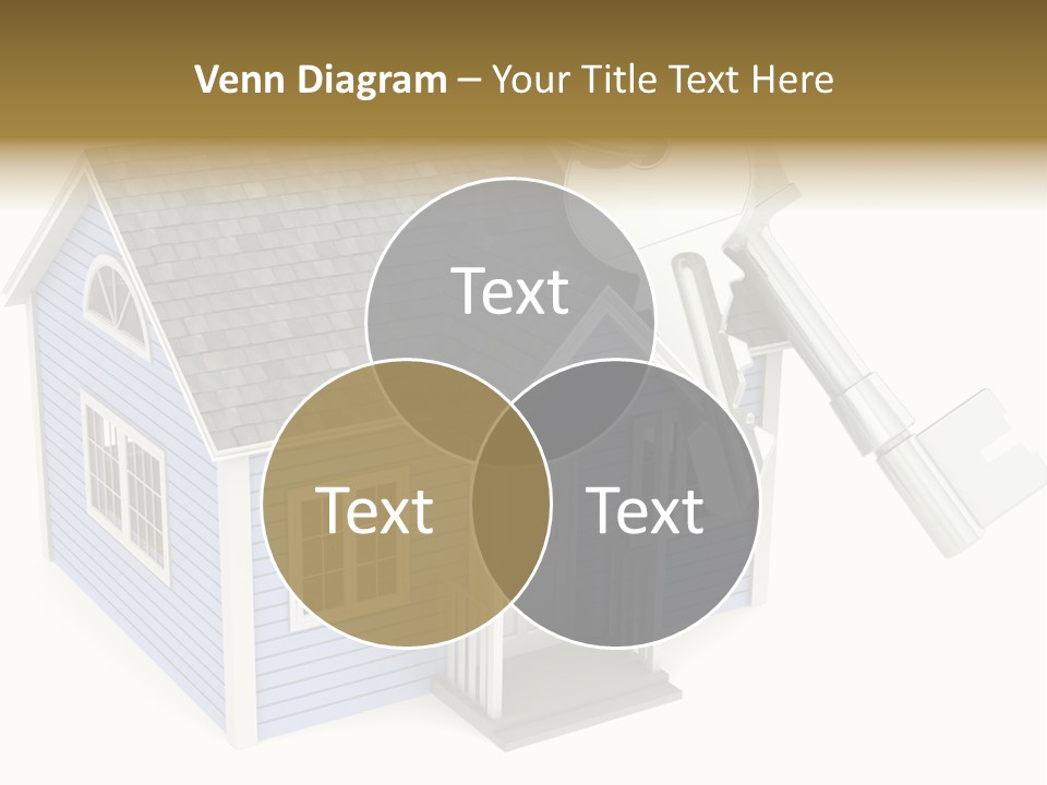 A House With A Key On Top Of It PowerPoint Template