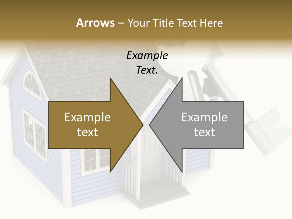 A House With A Key On Top Of It PowerPoint Template