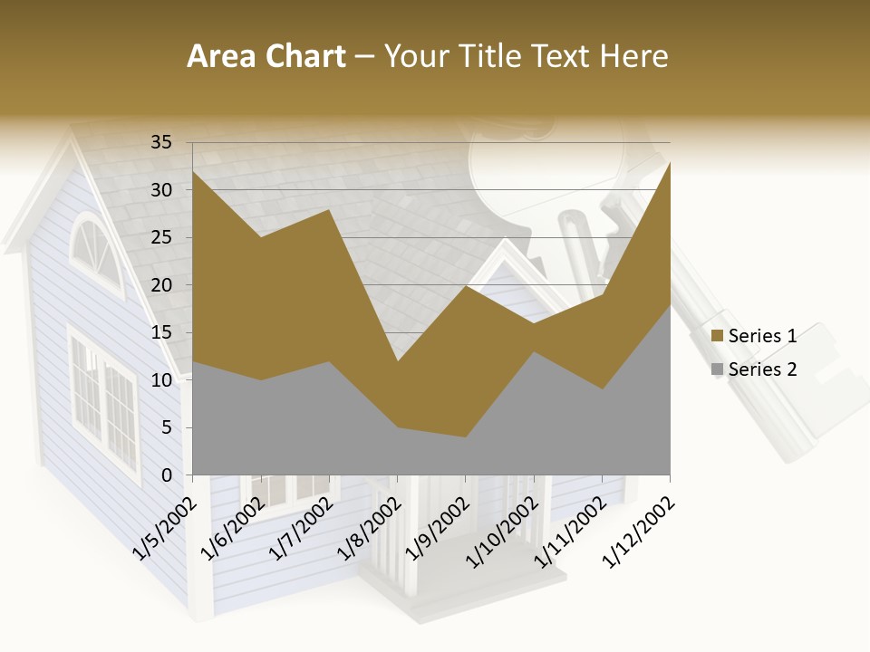 A House With A Key On Top Of It PowerPoint Template