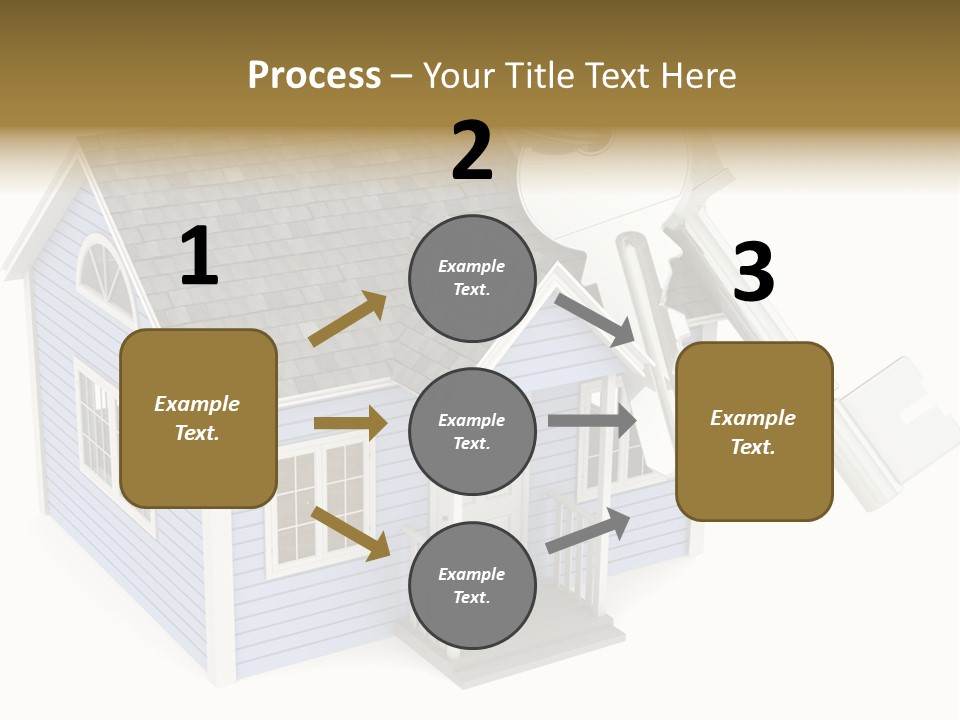 A House With A Key On Top Of It PowerPoint Template