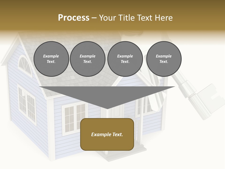 A House With A Key On Top Of It PowerPoint Template