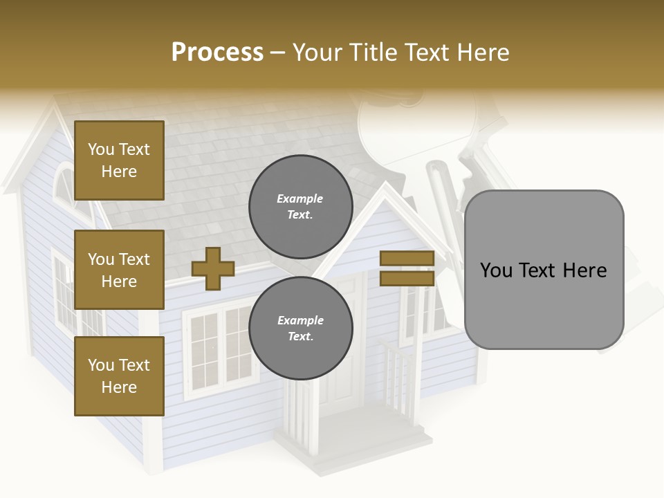 A House With A Key On Top Of It PowerPoint Template