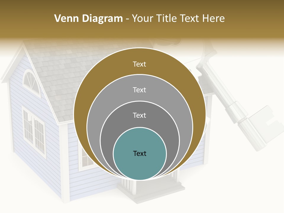 A House With A Key On Top Of It PowerPoint Template